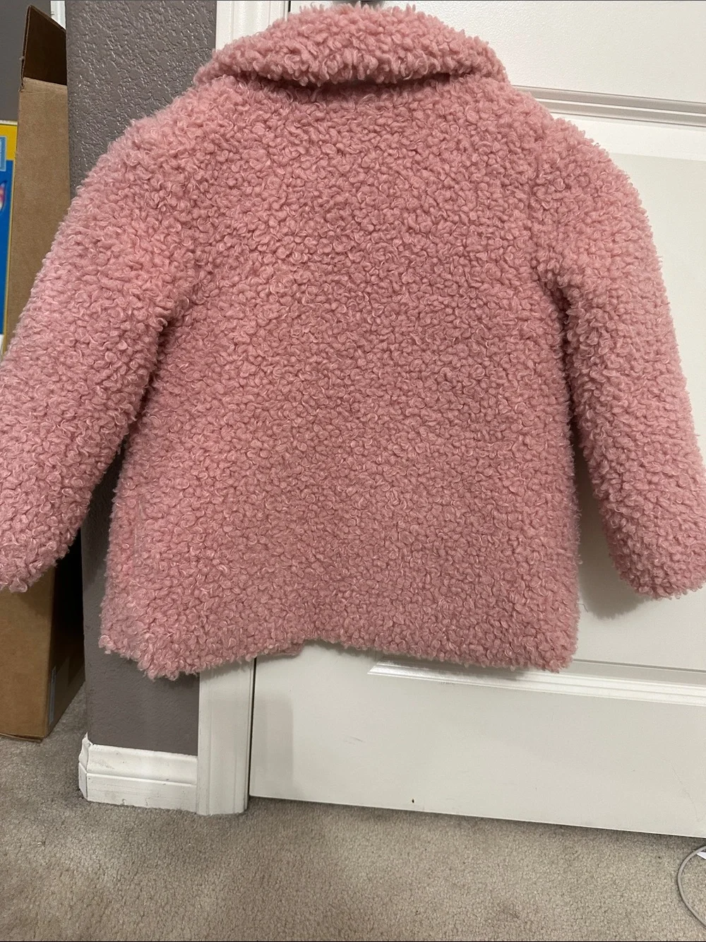 Mini Boden Pink Sherpa Puffer Jacket for Kids